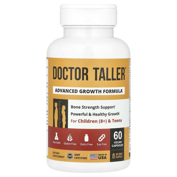 Doctor Taller™, Advanced Growth Formula, Children 8+ & Teens, 60 Vegan Capsules