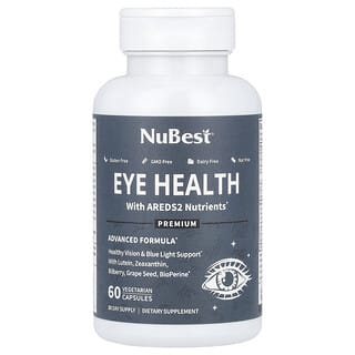 NuBest, Eye Health With AREDS2 Nutrients, 60 Vegetarian Capsules