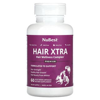 NuBest, Hair Xtra, 60 vegetarische Kapseln