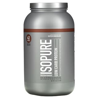 Isopure, Low Carb Protein Powder, Dutch Chocolate, 3 lb (1.36 kg)