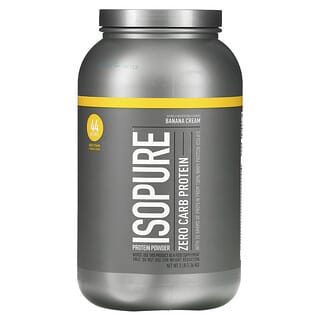 Isopure, Proteína en polvo sin carbohidratos, Crema de plátano`` 1,36 kg (3 lb)