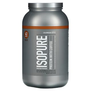Isopure, Protein Powder with Coffee, Colombian Coffee, 3 lb (1.36 kg)