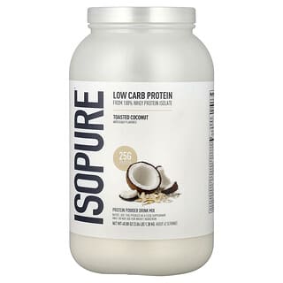 Isopure, Low Carb Protein Powder, Toasted Coconut, 3 lb (1.36 kg)