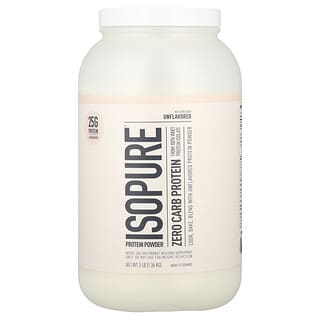 Isopure, ゼロカーボ プロテインパウダー、無香料、1.36kg（3ポンド）