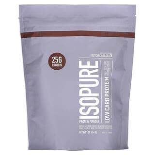 Isopure, 低碳蛋白质粉，荷兰巧克力，1磅（454克）