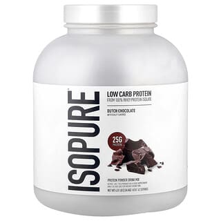 Isopure, Low Carb Proteinpulver, niederländische Schokolade, 2,04 kg (4,5 lbs.)
