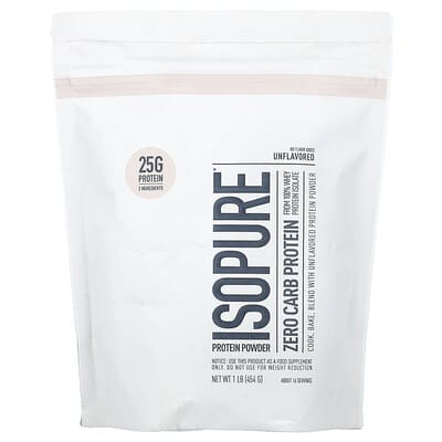 제로 탄수화물 프로틴 파우더, 무맛, 454g(b)