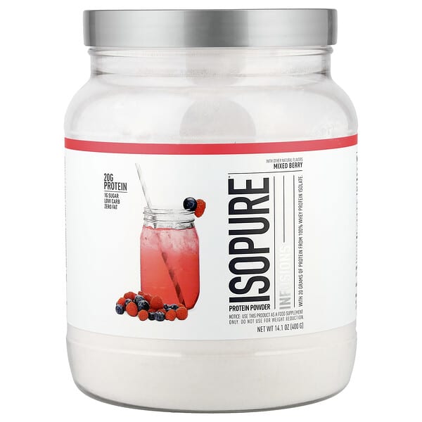 Isopure, Infusions 蛋白質粉，混合漿果味，14.1 盎司（400 克）