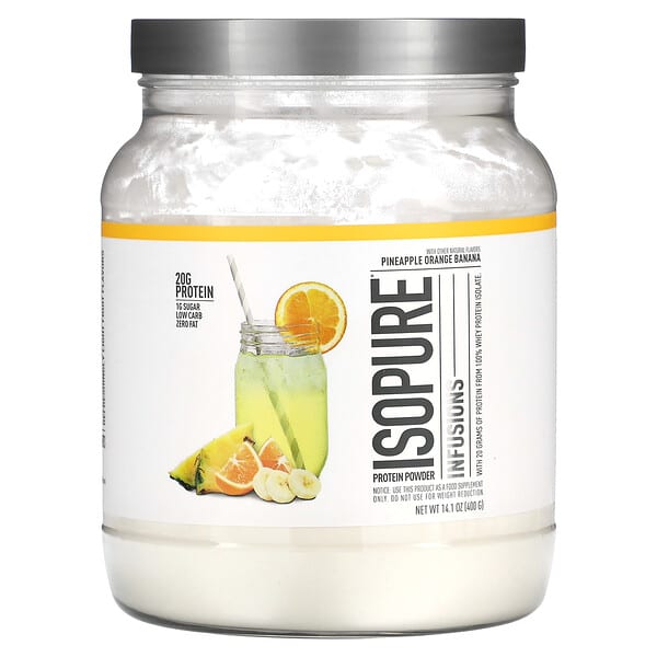 Isopure, Infusions Protein Powder，菠蘿橙香蕉，14.1 oz（400 克）