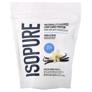 Isopure, Low Carb Protein Powder, Tahitian Vanilla, 1 lb (454 g)