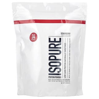 Isopure, Proteína con bajo contenido de carbohidratos en polvo, Fresa, 454 kg (1 lb)