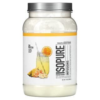 ايزوبيور‏, مسحوق البروتين Infusions ، بنكهة الأناناس والبرتقال والموز ، 1.98 رطل (900 جم)