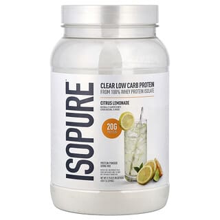 Isopure, Infusions Protein Powder, Citrus Lemonade, 1.98 lb (900 g)