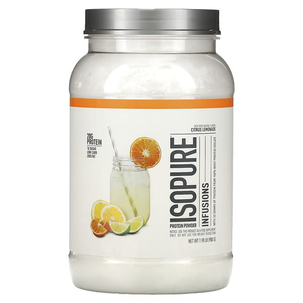 Isopure, Infusions Protein Powder，柑橘檸檬水，1.98 lb（900 克）