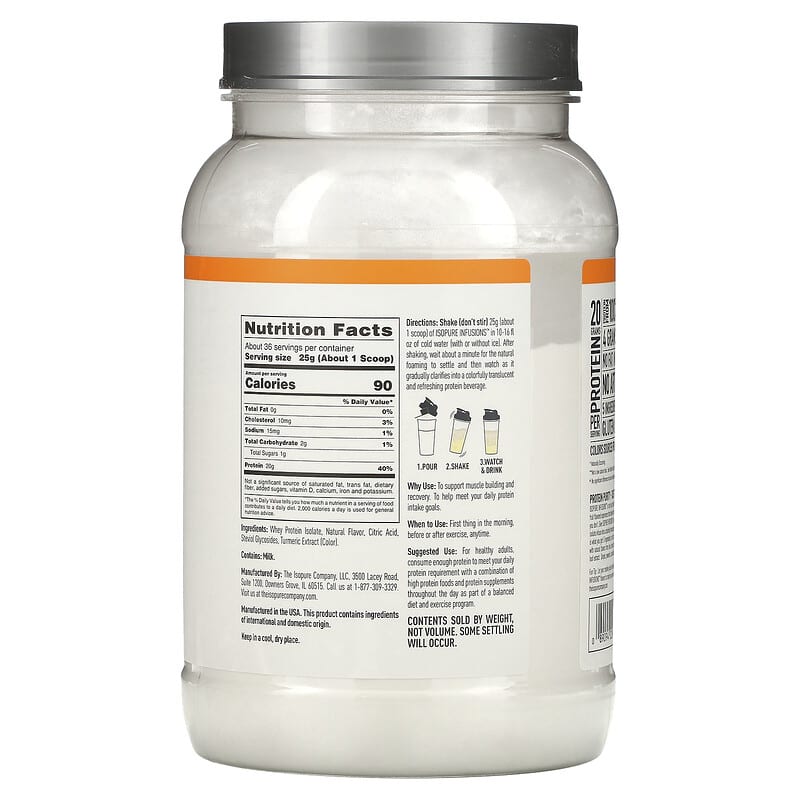 Isopure Infusions Protein Powder Citrus Lemonade - 1.98 lb (900 g), 1.98 lb  - Kroger