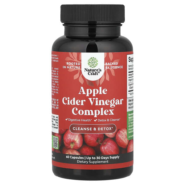 Nature's Craft, Apple Cider Vinegar Complex, 60 Capsules