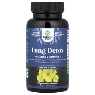 Nature's Craft, Détox pulmonaire, 60 capsules