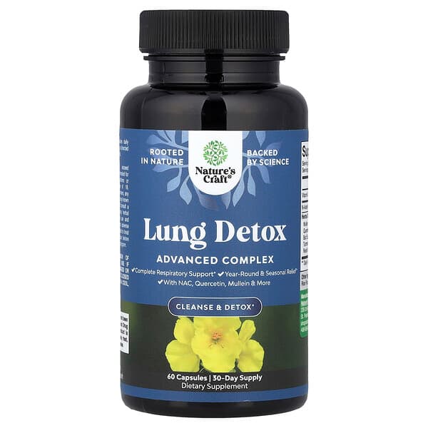 Nature's Craft, Lung Detox, 60 Capsules