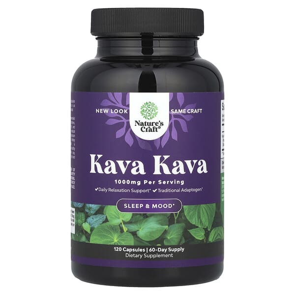 Nature's Craft, Kava Kava, 120 Capsules (500 mg per Capsule) — product photo 1