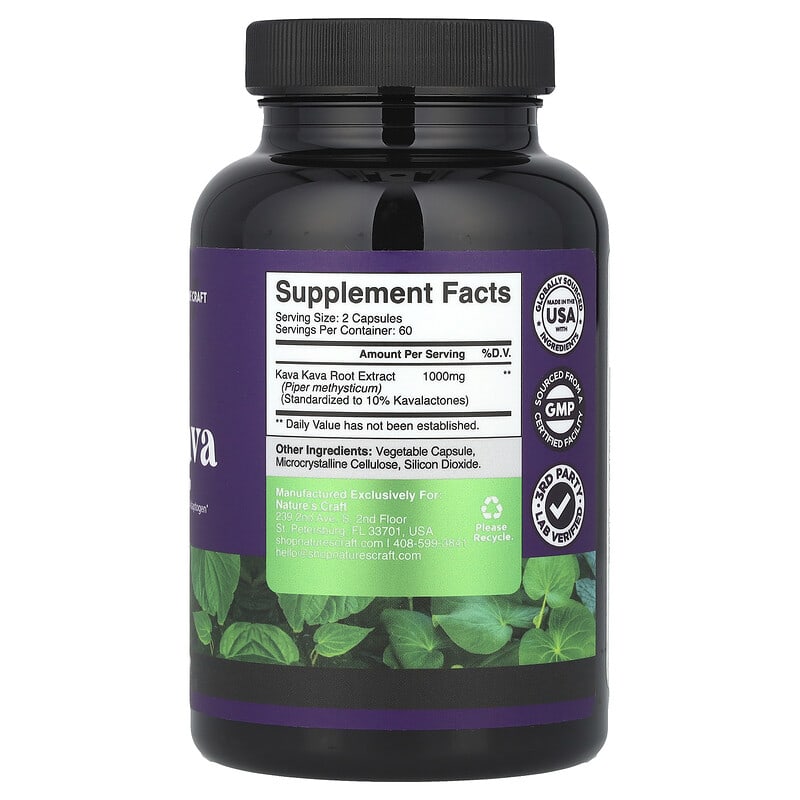 kava glutathione 1 Chemical structures of six main kavalactones in root extract Kava Kava, 120 Capsules (500