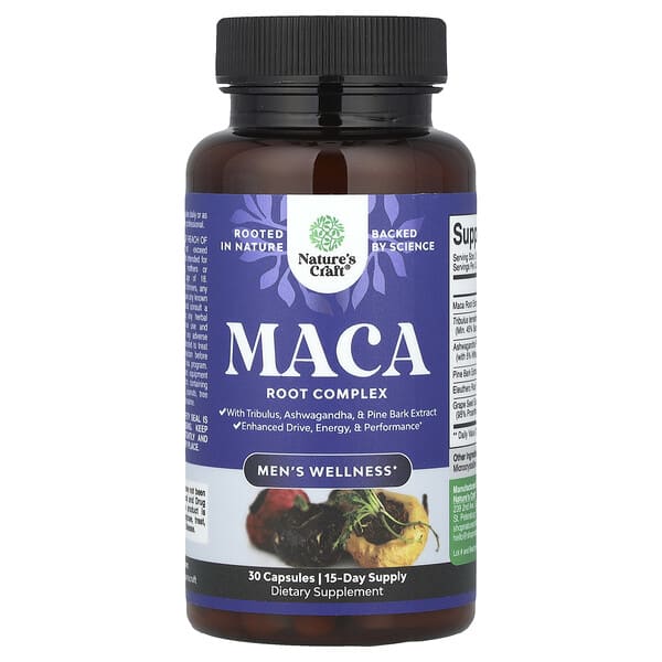 Men's Wellness, Maca Root Complex, 30 Capsules