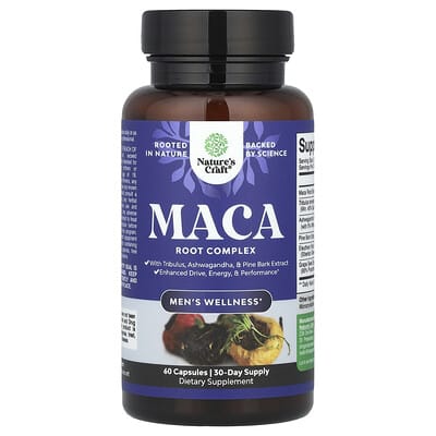 Nature's Craft, Men's Health, Maca Root Complex, 60 Capsules