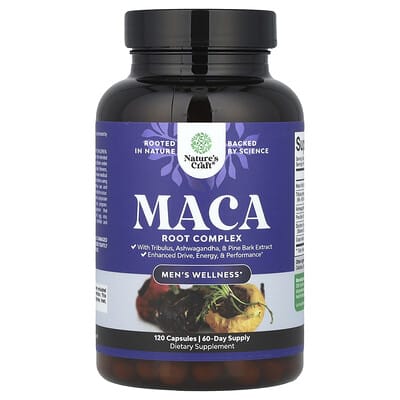 Nature's Craft, Men's Health, Maca Root Complex, 120 Capsules