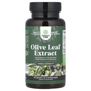 Nature's Craft, Olive Leaf Extract, Olivenblattextrakt, 30 Kapseln