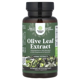 Nature's Craft, Olive Leaf Extract, 60 Capsules