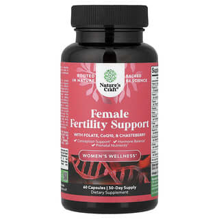 Nature's Craft, Women's Wellness, Fertility Booster with Folate, CoQ10, &; Chasteberry, 60 Κάψουλες