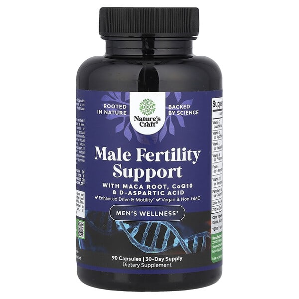 Nature's Craft, Male Fertility Support, 90 Capsules — product photo 1