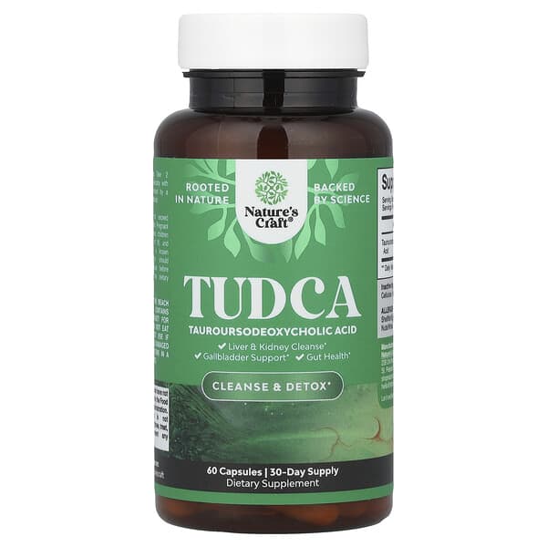 Nature's Craft, TUDCA（牛磺熊去氧膽酸）膠囊，60 粒（每粒 250 毫克）