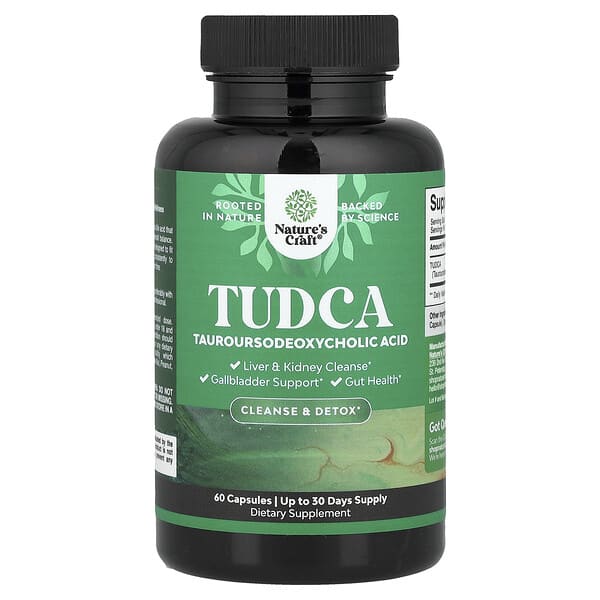 Nature's Craft, TUDCA, 60 Capsules (250 mg per Capsule) — product photo 1