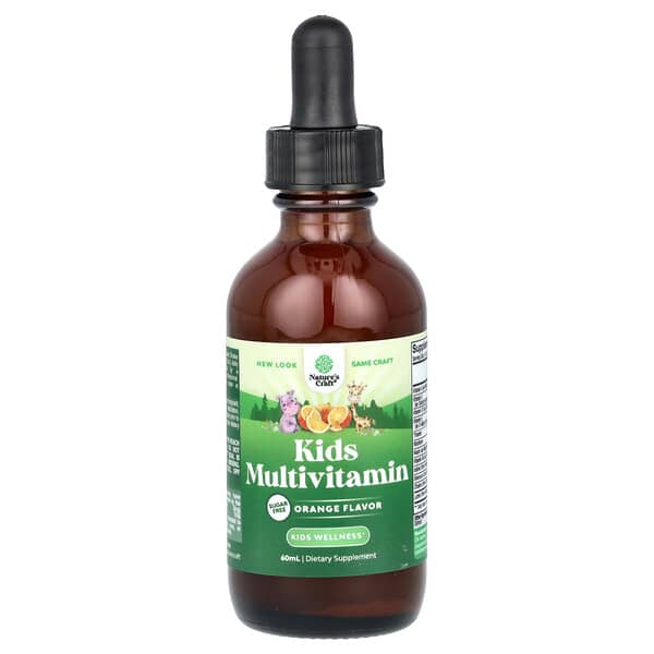 Kids Multivitamin, Sugar Free, Orange, 60 ml