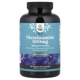 Nature's Craft, Nicotinamide, 500 mg, 180 capsules