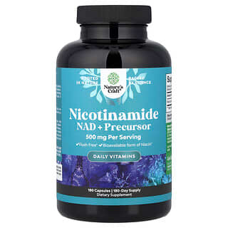 Nature's Craft, Nicotinamide, Nicotinamid, 500 mg, 180 Kapseln