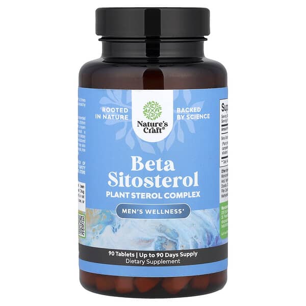 Nature's Craft, Beta Sitosterol, 90 Tablets (500 mg per Tablet) — product photo 1