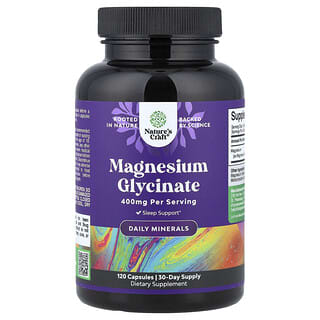 Nature's Craft, Glicinato de Magnésio, 120 Cápsulas (100 mg por Cápsula)