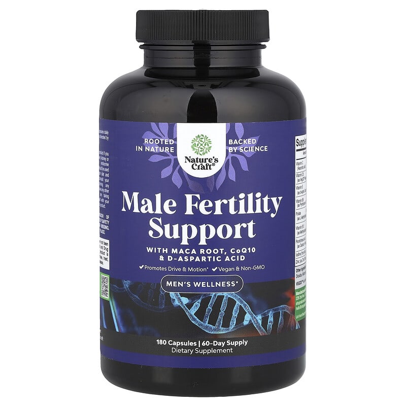 Suporte à Fertilidade Masculina, 180 Cápsulas