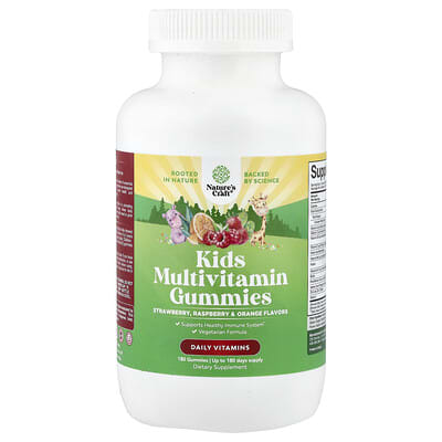 Nature's Craft, Children's Multivitamin Gummies, Assorted Fruit Flavors, 180 Gummies