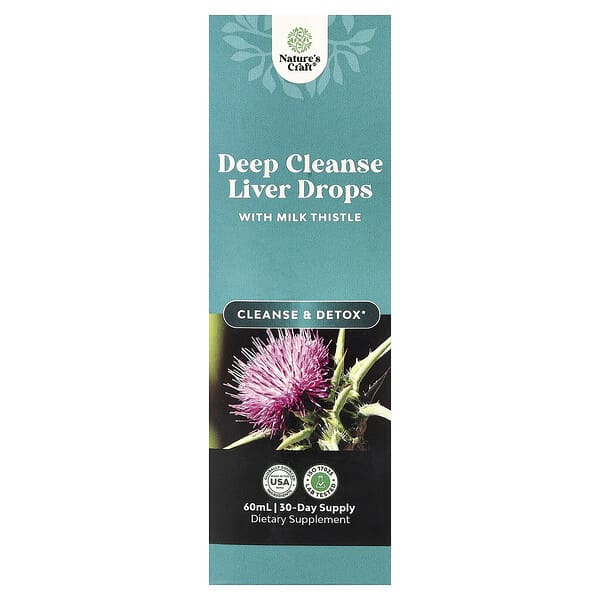 Nature's Craft, Deep Cleanse Liver Drops with Milk Thistle, 2 fl oz (60 ml) — product photo 1