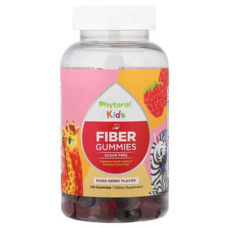 Phytoral, Niños, Gomitas con fibra, Bayas mixtas, 120 gomitas