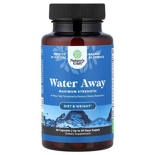 Nature's Craft, Water Away, 60 Capsules