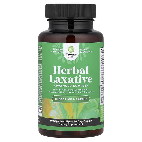 Nature's Craft, Herbal Laxative, 60 Capsules
