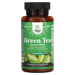 Nature's Craft, зеленый чай, 60 капсул