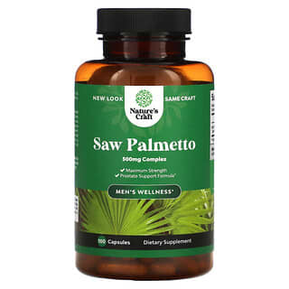 Natures Craft, Saw Palmetto, 500 mg, 100 Capsules