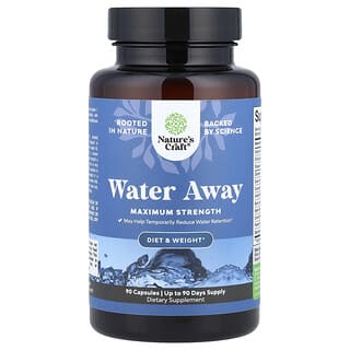 Nature's Craft, Water Away, максимальная сила действия, 90 капсул