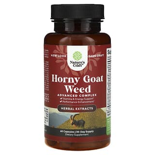 Nature's Craft, Horny Goat Weed, Ziegenkraut, 60 Kapseln
