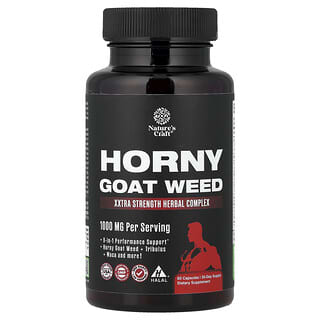 Nature's Craft, Horny Goat Weed, улучшенный комплекс, 60 капсул