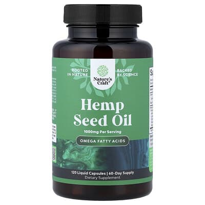 Nature's Craft, Hemp Seed Oil, 120 Liquid Capsules (500 mg per Capsule)